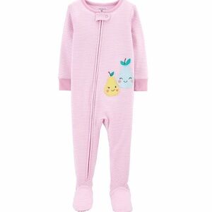 Carters Pear Snug Fit Cotton Footie One Piece PJs - Toddler Girl size 24 months
